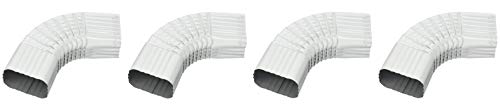 AMERIMAX HOME PRODUCTS 33065 2x3 Galvanized B Elbow, White (Fоur Paсk, White)