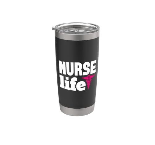 Nurse Life Proud Nurses Funny Nursing For Women Men Gobelet isotherme en acier inoxydable double paroi