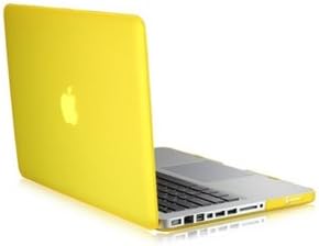 TOP CASE - 2 in 1 Signature Bundle Rubberized Hard Case and Keyboard Cover Compatible Old Generation MacBook Pro 13" with DVD Drive/CD-ROM Model: A1278 - Yellow