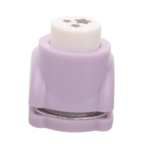 Pentagram Hole Punch Heart Hole Punch Punching Punch Tool Craft Hole Punch Star Paper Rounded Single Hole Pliers Circle Lined Paper Small Hole Punch Paper Puncher Metal Core Purple