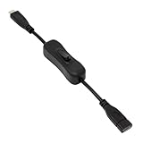 アイネックス PD100W対応 USB3.2Gen1 Type-C 電源スイッチケーブル 20cm U31CC-MF02P10S