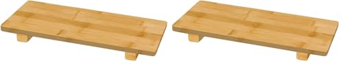 García de Pou Base Sushi 30 x 11 x 2,5 cm Naturel Bambou (Lot de 2)