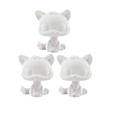 ONSMO Custom lps White Bases, lps Baby Kitten Cat White Base 3pcs Molds OOAK for DIY LPS Toys Kids Gift (Baby Cat)