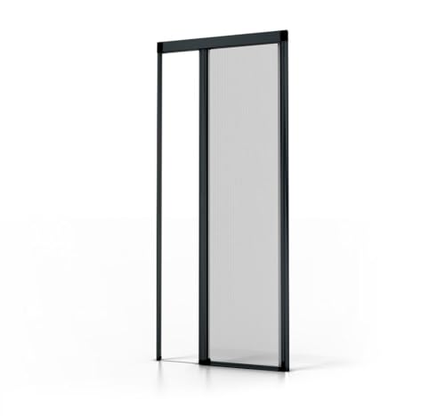 Avosdim Store moustiquaire Porte Alu Luxe - H230 x L140cm recoupable - Gris anthracite 7016...