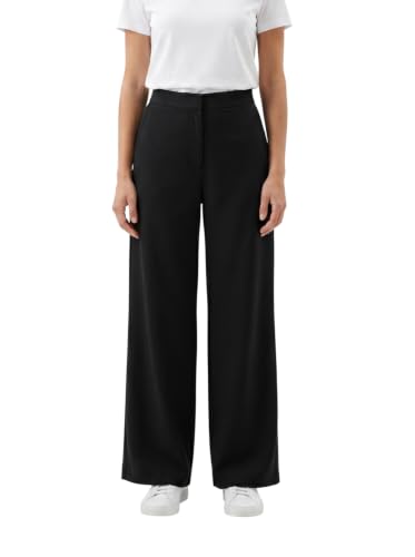 Pantalon large femme anti-plis extensible avec poches confortables