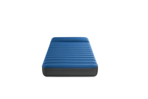 Intex 64011E TruAire TPU Luxury Camping Mattress: Fiber-Tech – Puncture-Resistant Laminate – QuickFill USB Air Pump – 300lb Weight Capacity – Twin Size