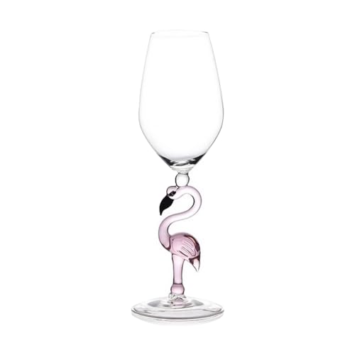 Martini Glasses 330ml Cocktail Glass Flamingo Wine Glasses Glass Goblet Crystal Beverage White Wine Glasses Cup Whiskey Decanter for Wedding Hawaaian Bar Party Glasses