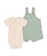 Petit Bateau Unisex Baby A09MP Latzhose, HERBIER, 6 Monate