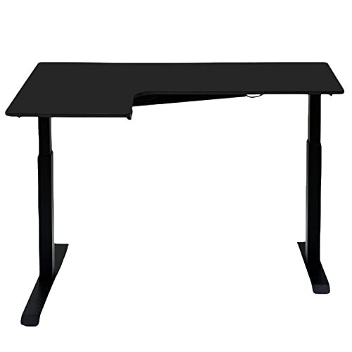Amazon.co.jp: [山善] 電動昇降デスク L字 左天板 昇降式 幅140×奥行