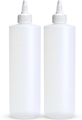 BRIGHTFROM Condiment Squeeze Bottles, 16 OZ Empty Squirt Bot...