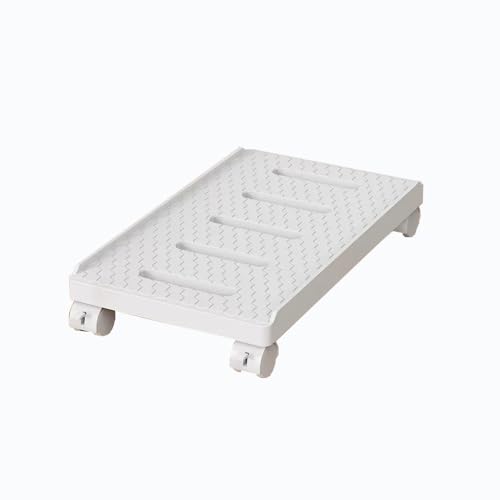 Soporte ajustable para monitor y CPU con ruedas bloqueables, blanco miniatura 1