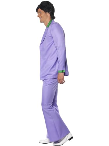 Smiffys Lavender 1970s Suit Costume