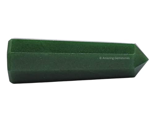 Image of Amazing Gemstone Green Aventurine Crystal Towers, Natural Healing Crystal Point Obelisk for Reiki Healing and Crystal Grid (3 inch to 4 inch INCH)