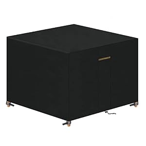 VANSHEIM VANSHEIM Abdeckung für Gartenmöbel Wasserdicht 90x90x90cm Tisch Abdeckung VANSHEIM VANSHEIM Abdeckung für Gartenmöbel Wasserdicht 90x90x90cm Tisch Abdeckung