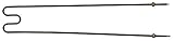 Breite: 155mm OEM Heizkörper für Pizzaofen S-99-2, S-99-3, S-96-2, S-96-1, S-77-3 1600W 400V Länge 880mm Breite 155mm Anschlusslänge 103mm