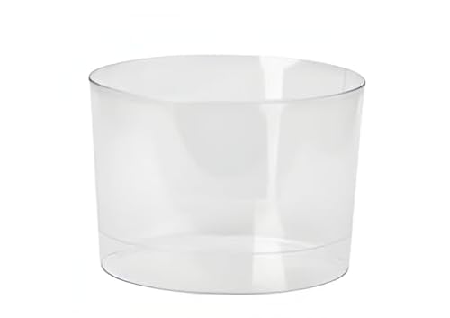Sanjoma Chemical Solutions - Pack economico vasos chiquitos - Material Poliestireno reutilizable - Color Transparente (Pack 100)