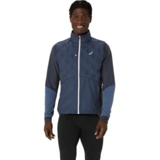 ASICS Men's ROAD WINTER GILET Running Apparel, S, MIDNIGHT