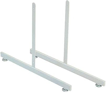 T-Shape Gridwall Panel Legs Display with Levelers - Box of 3 Pairs 6 Individual Legs - Works With All Standard Grid or Slatgrid Panels WHITE