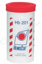 HemoCue HB 201 Analyzer, Hemoglobin Microcuvettes 200 Strips