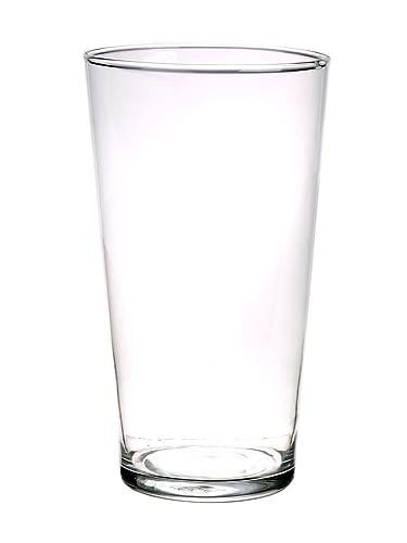 INNA-Glas Konische Blumenvase AMNA AIR aus Glas, klar, 25 cm, Ø 14 cm - Dekovase