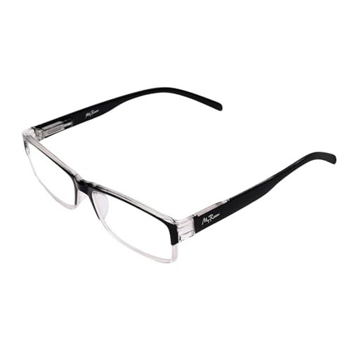 Image of myreen Reading Glasses For Men Women +1 +1.25 +1.5 +1.75 +2 +2.25 +2.5 +2.75 +3 | Full-Rim Reading Power Number Glass For Single Vision | Clear Anti-Reflection Lens