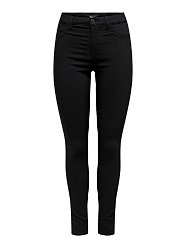 ONLY ONLNANNA Life HW Skinny PNT Noos Pantalón de Vestir, Negro, S para Mujer