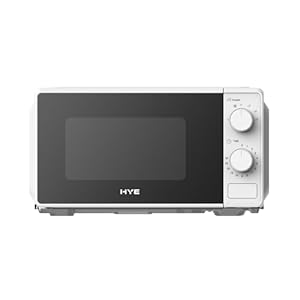 HYE Compact 20L Microwave Oven – Stylish White Microwave for Fast Cooking & Reheating – Energy Efficient Small Appliance for Home & Office Kitchens - SA01MM207W13 [2025]