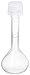 Vitlab Class B Polypropylene Volumetric Flask with PP Screw Cap, 50ml Capacity (Pack of 6)