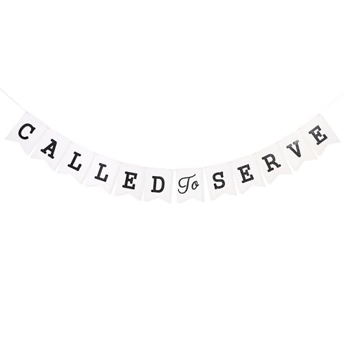 Called To Serve Banner - Lds Mission Call Theme Party Decoration Mission Farewell Garland Back To School Party Black Glitter Missionary Calling Party Supplies