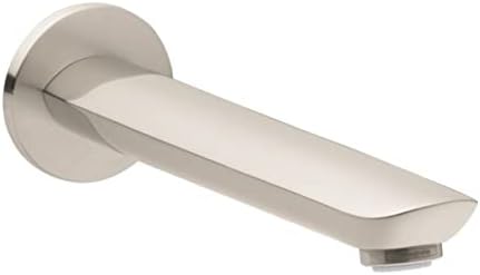 hansgrohe Tub Spout Premium 3-inch Modern Tub Spout in brushed nickel, 71320821