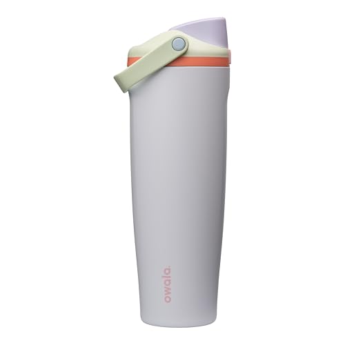 Image of Owala FreeSip Sway Insulated Stainless Steel Water Bottle with Two-Way Spout, Built-In Straw and Bucket Handle, Made for Travel, School, and Sports, 40oz, BPA Free, Leak Proof, Beach House