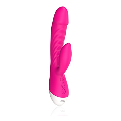 Rabbit G Spot Vibrator for Women Sex Toys Clitoris Stimulation, Upgraded Massager Vibrator Clit Stimulator of 10 Vibration Models Quiet Dual Motor (Pink）