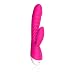 Heating Rechargeable Silicone Rabbit G-Spot Vibrator with 10 Speed Mode of Waterproof Vagina Clitoris Stimulator Sex Adult Wand Massager Toy ,Pink