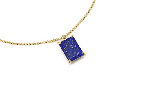 Collier Pendentif Lapis Lazuli en Or 14K : Un Bijou Durable et Inaltérable - 4