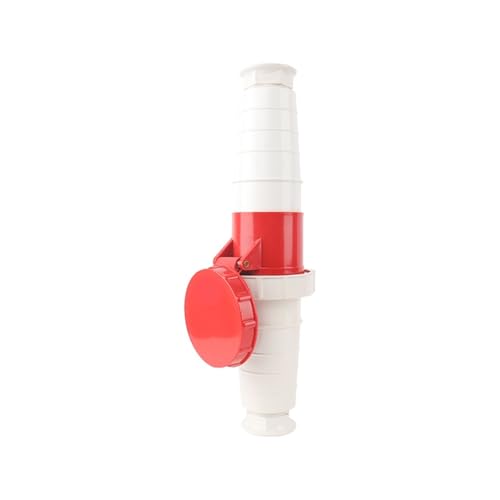 Enchufe industrial de 4P y 220 V con clavija estanca IP67 para redes trifásicas 5