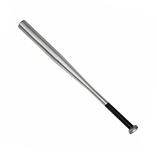 Baseballschläger aus Aluminium in 5 Längen (86cm) Silber Rutschfester Griff Alloy Bat Softball Verteidigung (86cm) Cover
