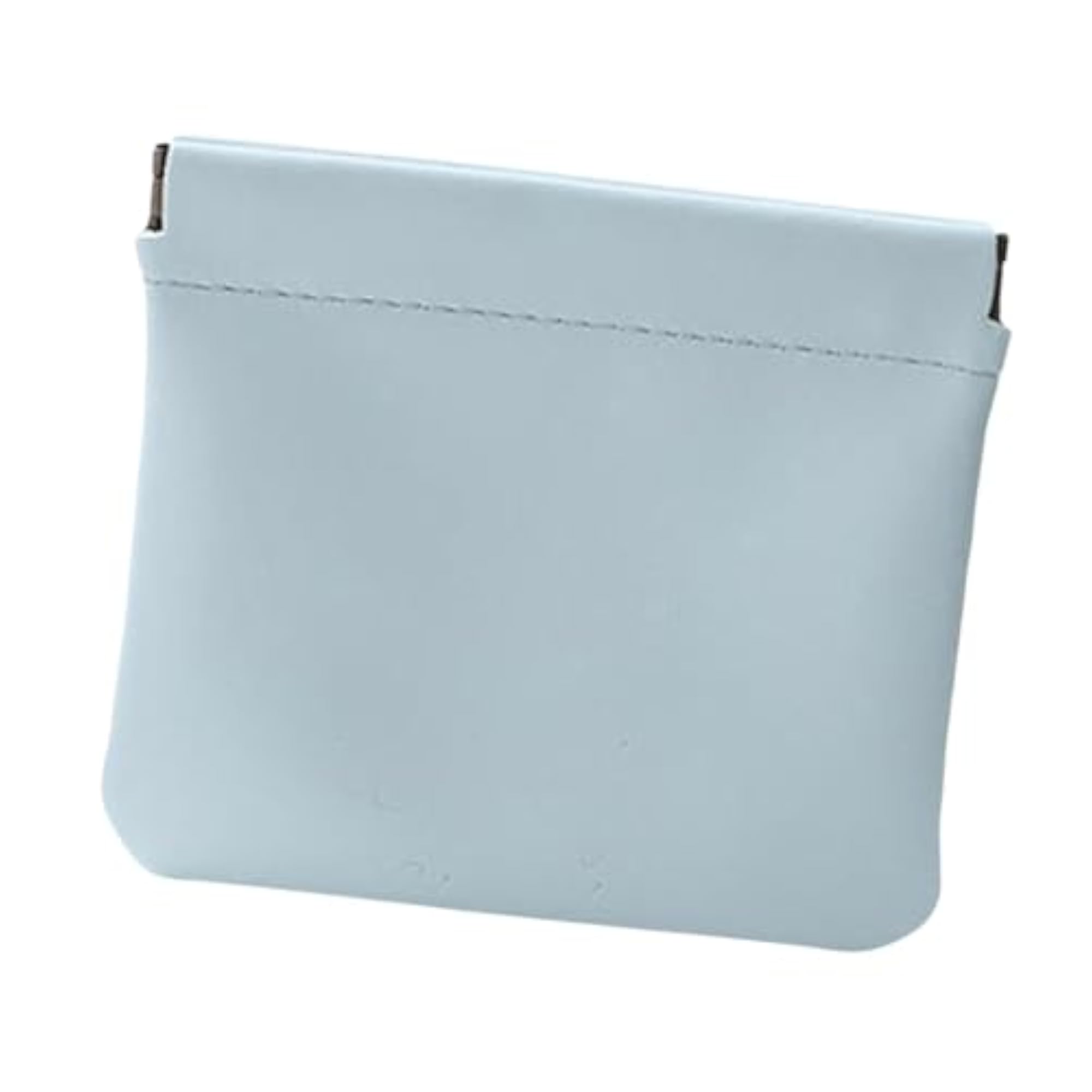 3xPocket Cosmetic Bag Self Closing Wallet, Blue