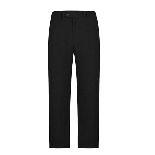 Men's Fashion Suit Pants Flat Front Ecpandable Waist Tapered Trousers Casual Slim Fit Business Golf Pants with Pocket3