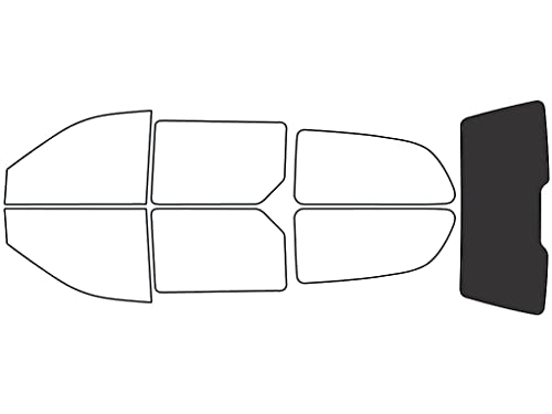 Rvinyl Window Tint Kit Compatible with Chrysler Voyager 2001-2003 - Rear Windshield Precut Kit - 20%