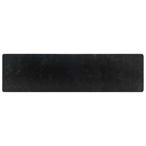 vidaXL Waschbecken 45x30x12cm Marmor Waschschale Waschtisch Aufsatzwaschbecken Waschplatz Handwaschbecken Becken Bad Aufsatzbecken Hochglanz-Schwarz