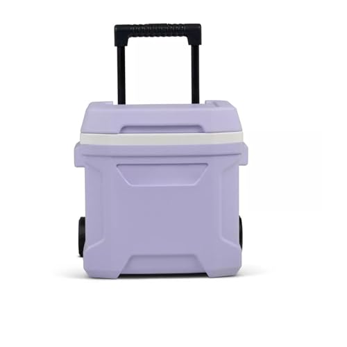 Image of Cooler Hard-Sided Ice Chest, Portable Insulated Cooler with Wheels, Telescoping Handle, Cool Riser Tech, Leak-Resistant