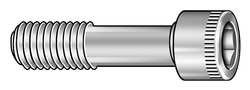 M6-1.00 x 130mm A2 Stainless Steel Socket Head Cap Screw, 10 pk.