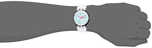 Image of Swatch Transformation Quartz Silicone Strap, White, 20 Casual Watch (Model: SUOK713)