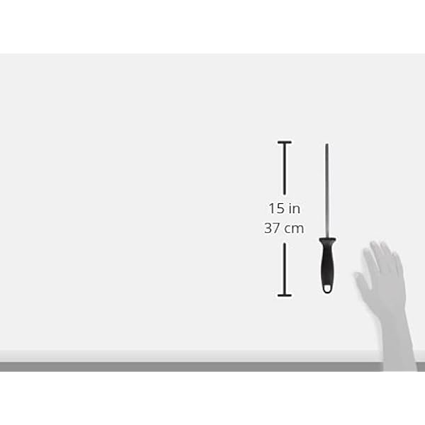 ZWILLING точильный брусок хромированный длина 23 см черная пластиковая ручка с петелькой для подвешивания