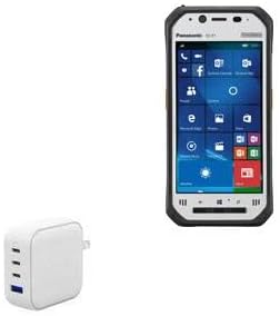 BoxWave Charger Compatible with Panasonic Toughpad FZ-N1 - PD miniCube (100W), 100W 3 PD Port Wall Charger International - Winter White