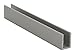 CRL Brushed Nickel 5/16" Single Aluminum U-Channel - 95 in long