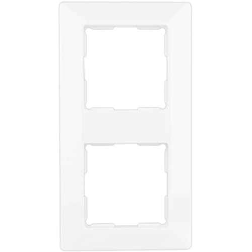REV Quadro, 2-fach Rahmen Steckdose, Rahmen Lichtschalter etc., weiss