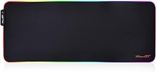 RaceGT RGB Gaming Mouse Pad,Extra Extended Large and Thick (4mm) Mouse Pad,LED Mouse Pad,Waterproof,Anti-Slip Rubber Base Gaming Mousepad Mat for Pro Gamer,31 x 12 Inch