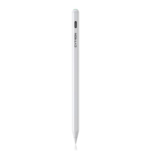 Image of Cytron Magnetic iPad Pencil with Palm Rejection & Tilt - Active Stylus for iPad A16 11th Generation, Stylus Pen for Air /Pro (M5 /M4) - White