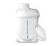 Eiweiß Shaker Deluxe 400 ml auslaufsicher, BPA frei, mit Sieb & Skala - ORIGINAL - für cremige Whey Proteinpulver Shakes, Protein Isolate & BCAA Konzentrate, Protein Shaker, Fitness Mixer, Weiß